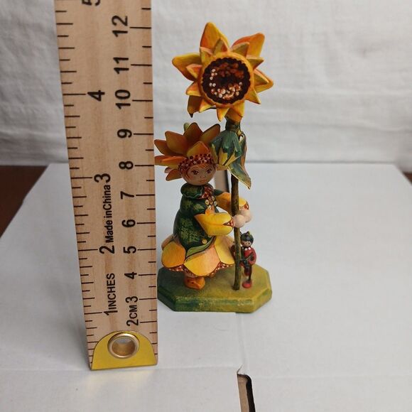Kathe Wohlfahrt Kindertraum  1997 Sunflower Girl Limited Edition 127/300 - Picture 11 of 12